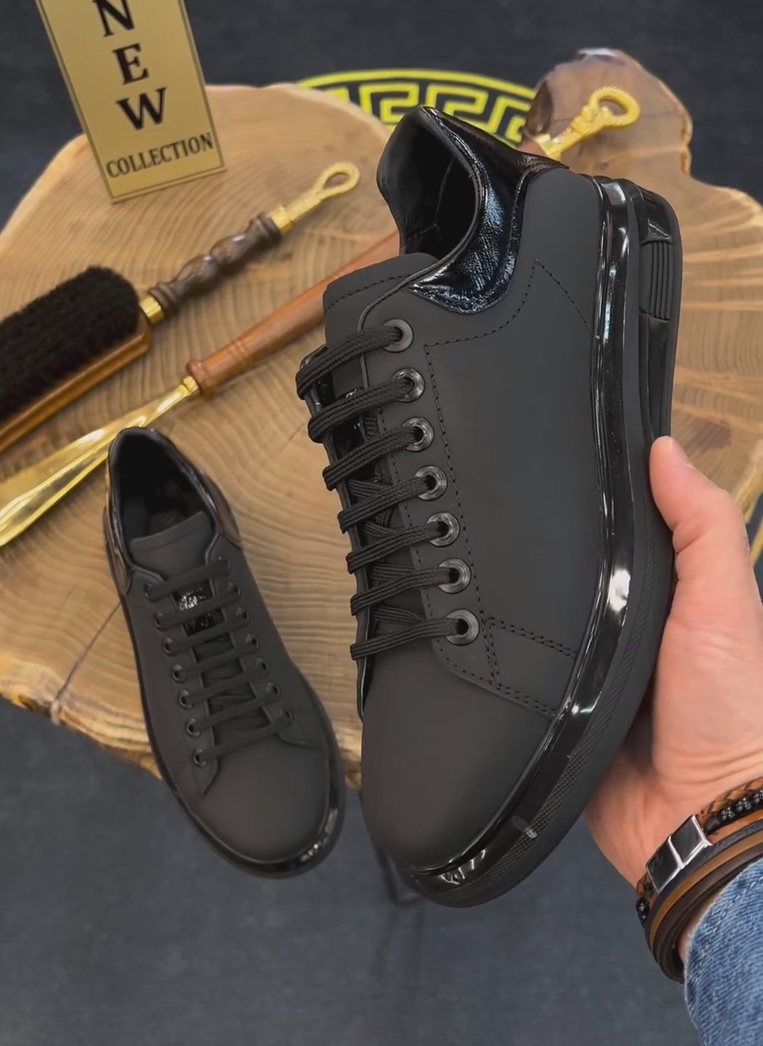Handmade Solid Color Leather Casual Shoes