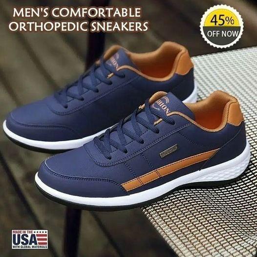 Men's Orthopedic comfort Leather Sneaker 2023