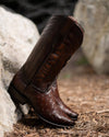 Italian Vintage Feature Pointed Toe Long Leather Boots