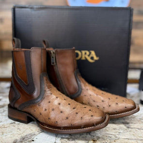 Vintage Broadhead Stripe Cowboy Chelsea Boots