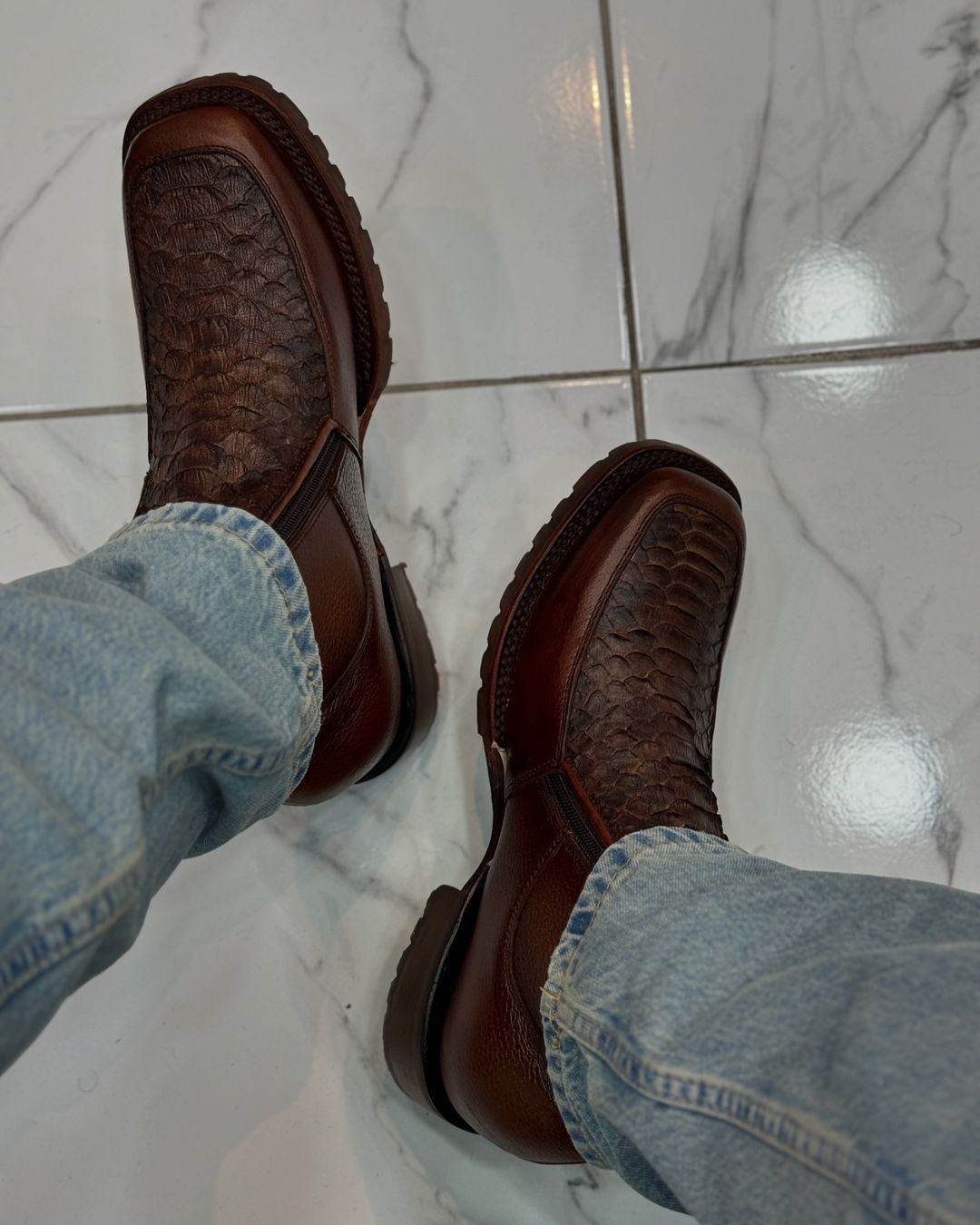 Luxury Handmade Python Boots
