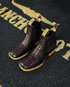 Italian Python Cherry Cowboy Boots