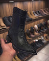 New Trend Python Cowboy Boots