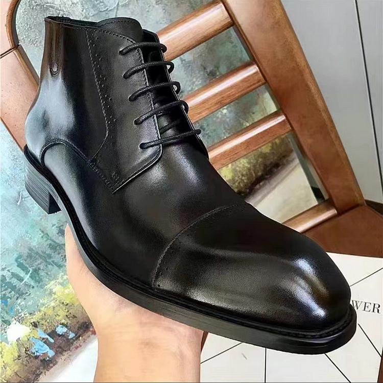 BUSINESS BRITISH RETRO MID-TOP MEN'S BOOTS