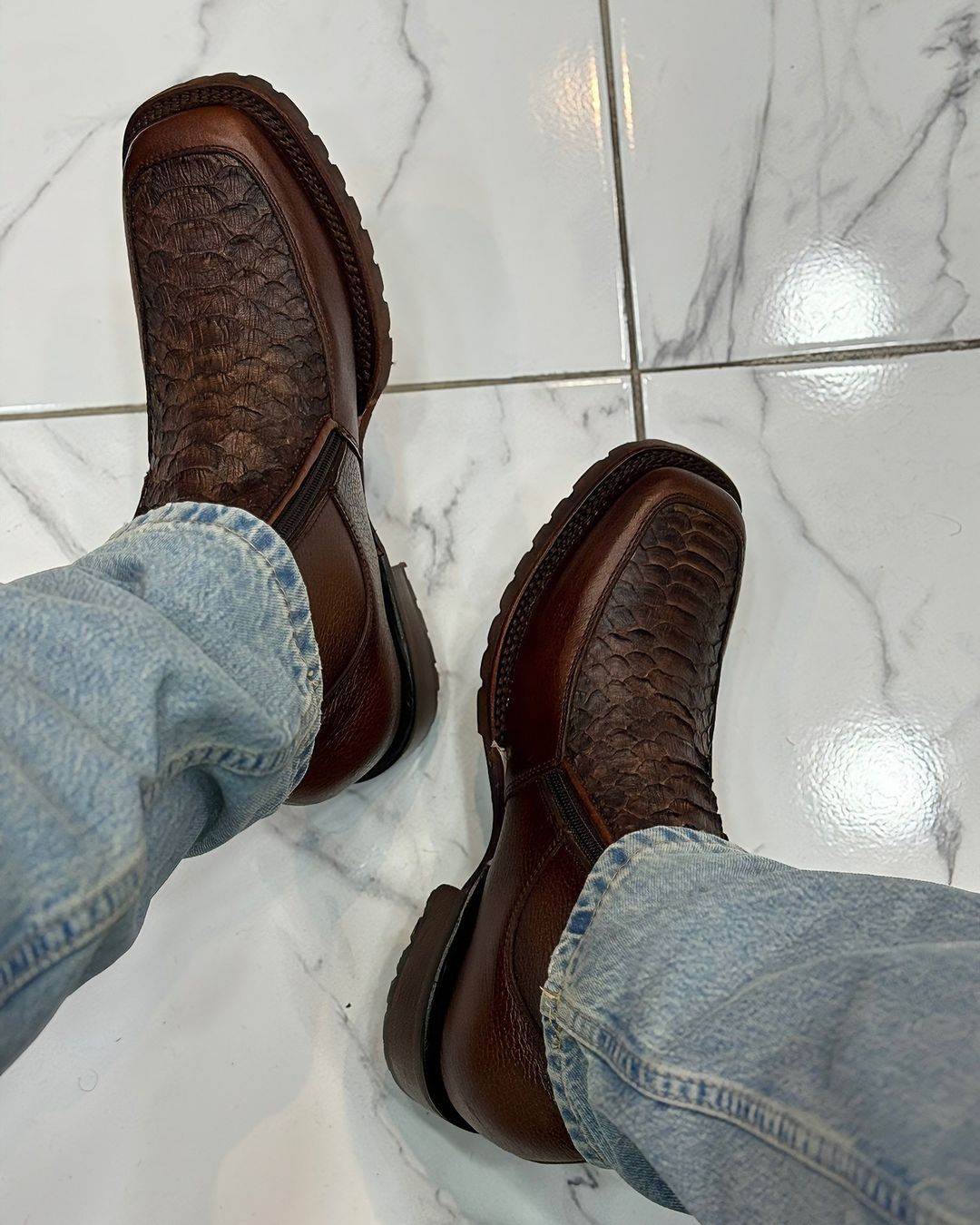 Luxury Handmade Python Boots