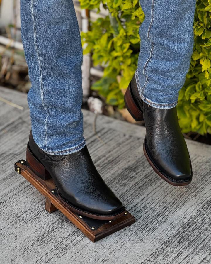 Original Deerskin Square Toe Cowboy Boots