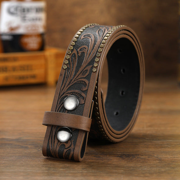 Handmade Vintage Carved Belt