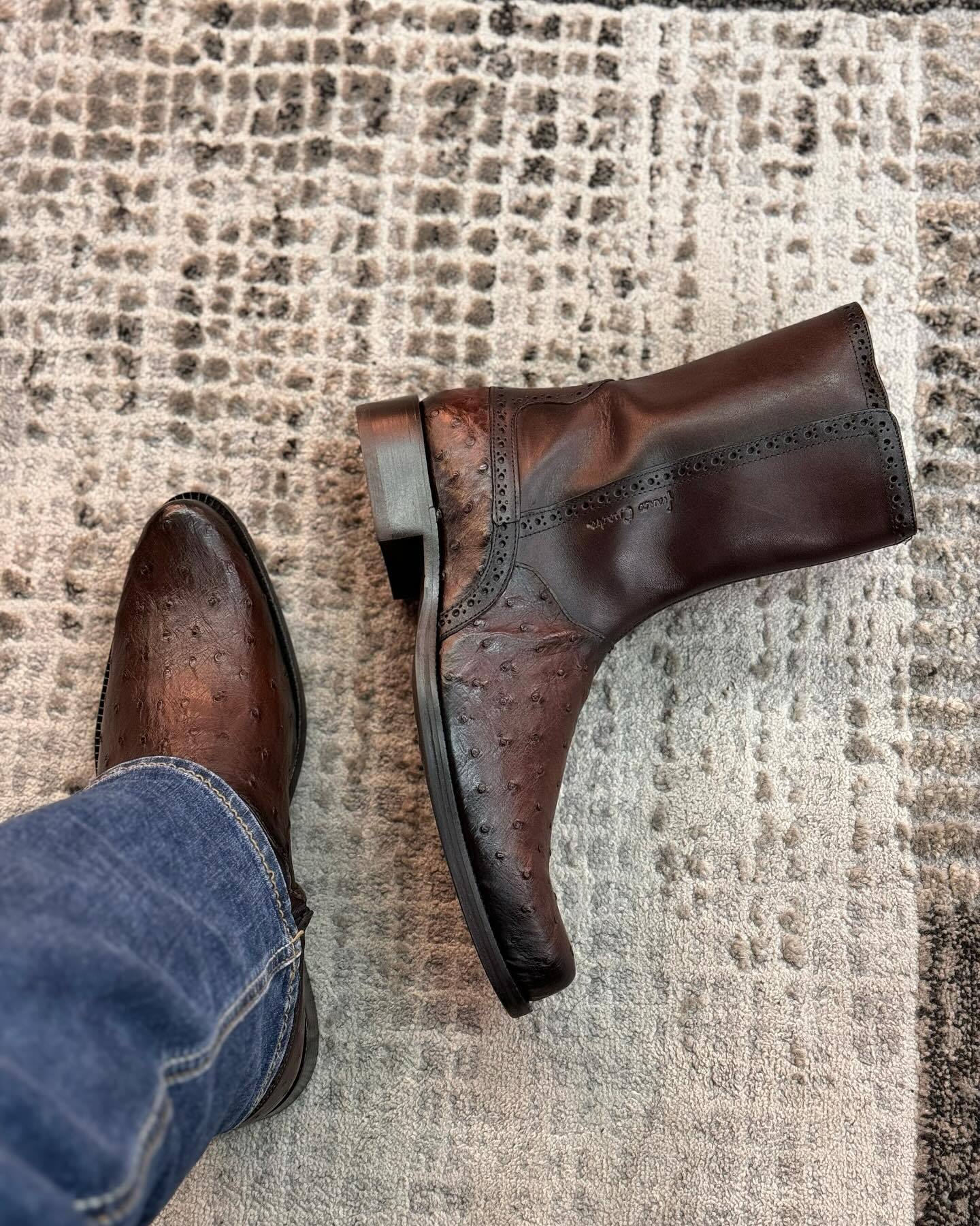 Classic Vintage Short Leather Boots