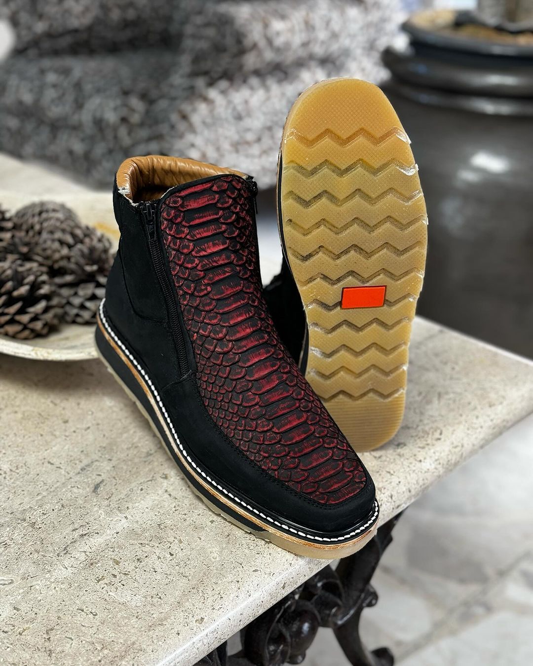 Vintage Python Western Boots