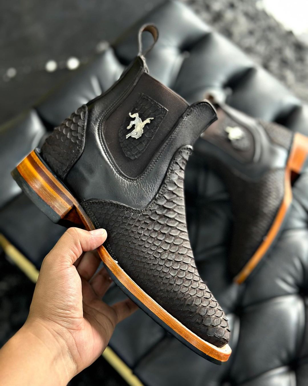 Handmade Phyton Ankle Boots(Buy 2 Free Shipping✔️)