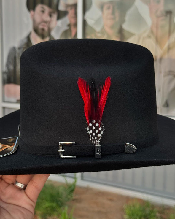 Vintage Handmade Feather Cowboy Hat