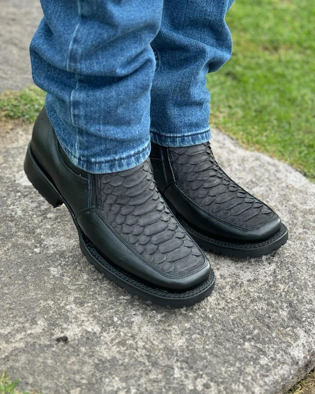 Italian Handmade B1 Python Boots