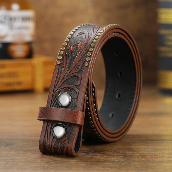 Handmade Vintage Carved Belt