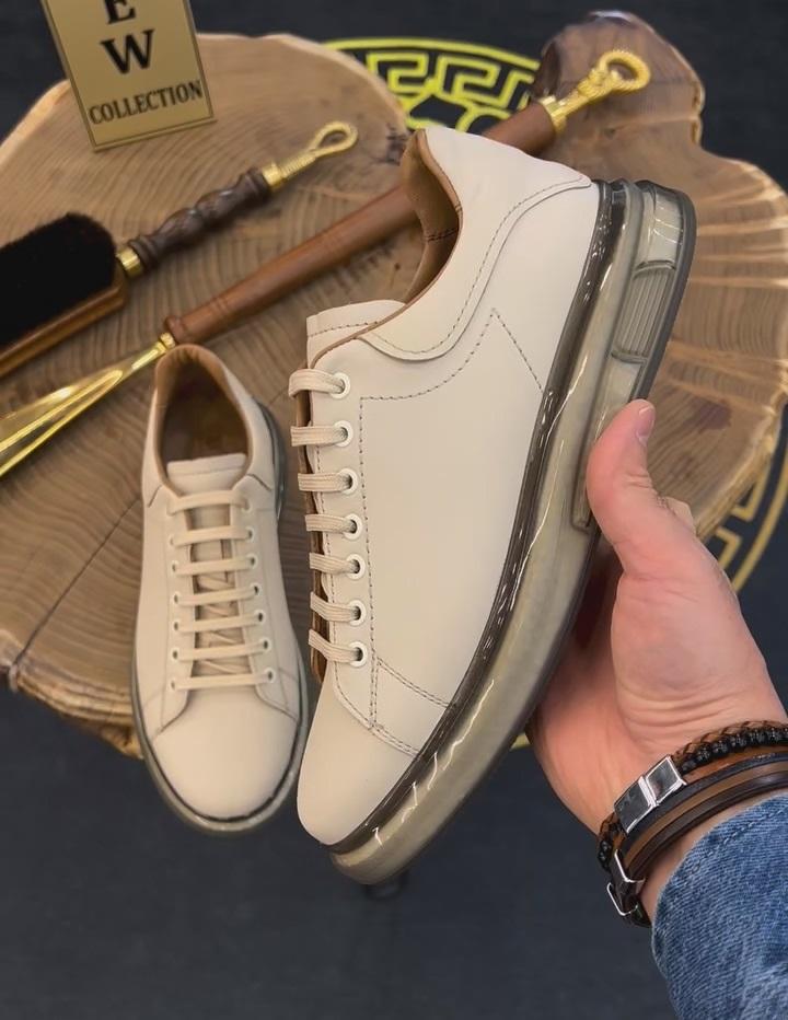 Handmade Solid Color Leather Casual Shoes