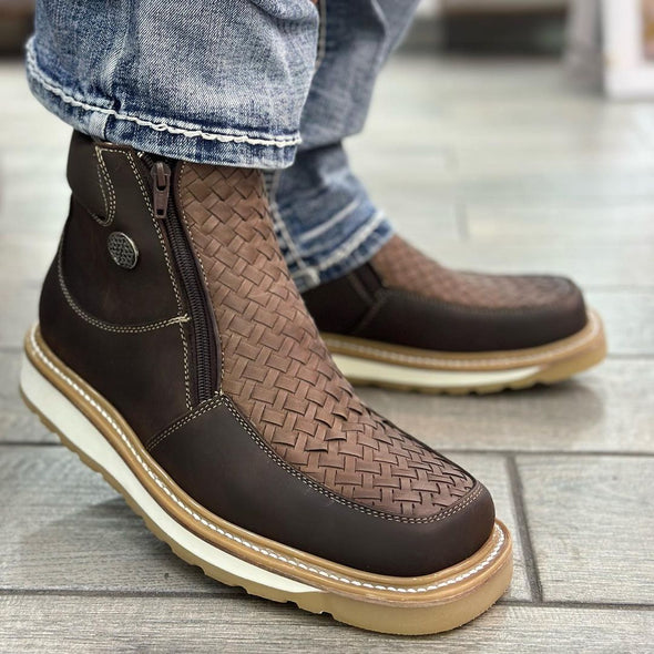 Chocolate Cowhide Boot