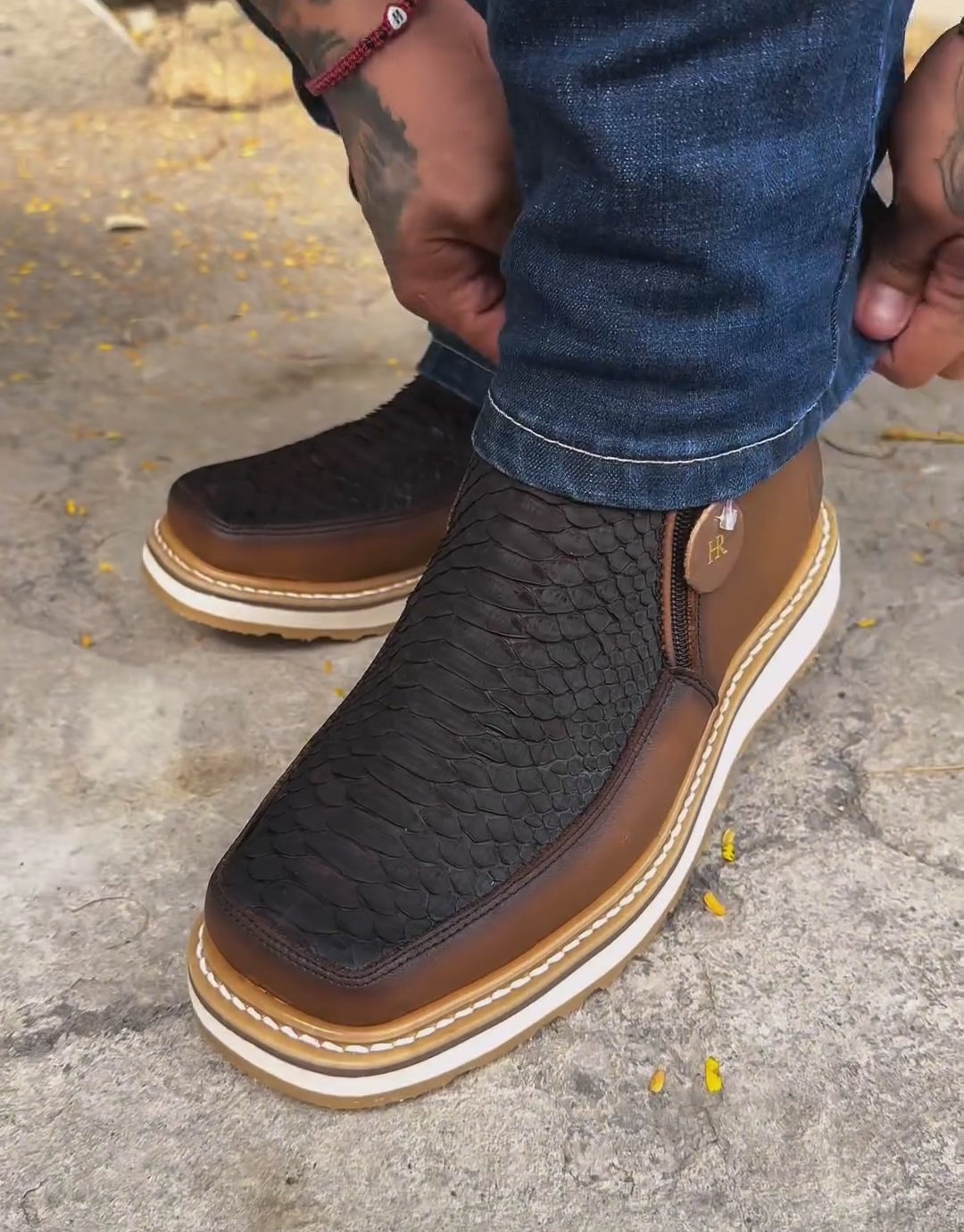 ⏰ Last Day Promotion $10 Off-Italian Vintage Python Cowboy Boots(Buy 2 Free Shipping✔️)