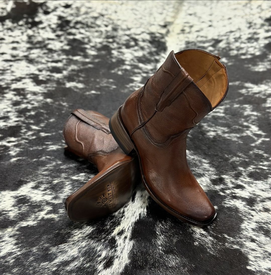Italian Vintage Cowhide Cowboy Boots