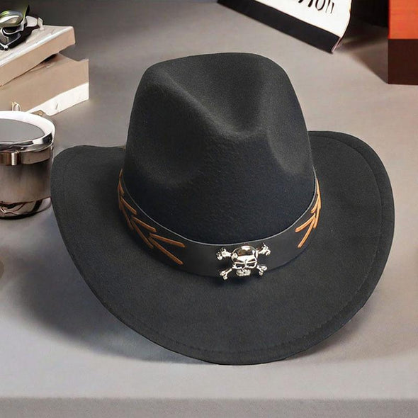 Handmade Skull Cowboy Hat