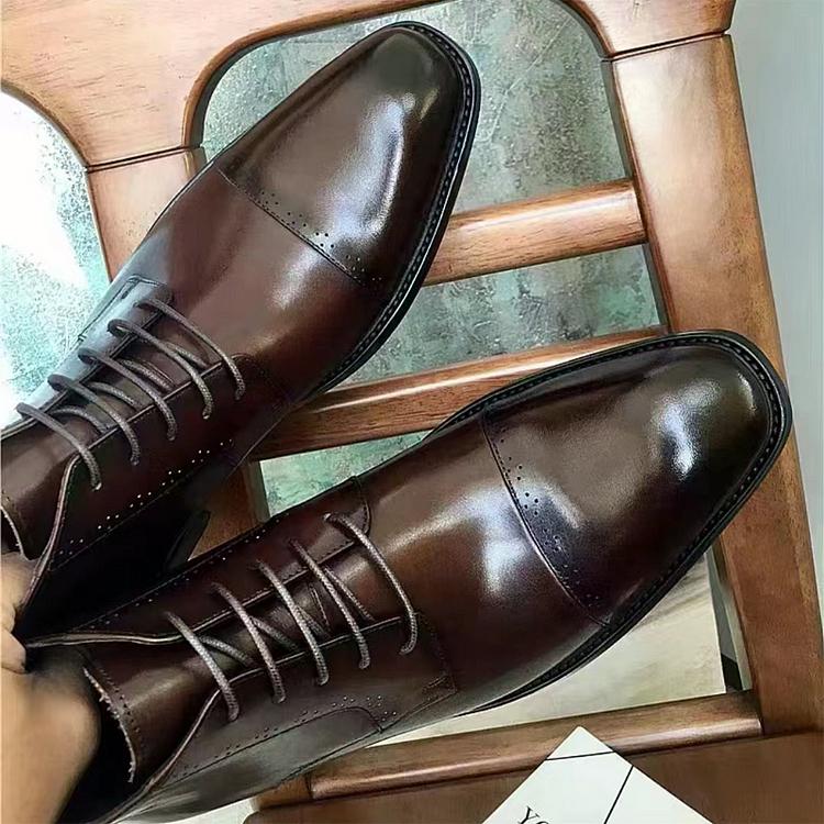 BUSINESS BRITISH RETRO MID-TOP MEN'S BOOTS