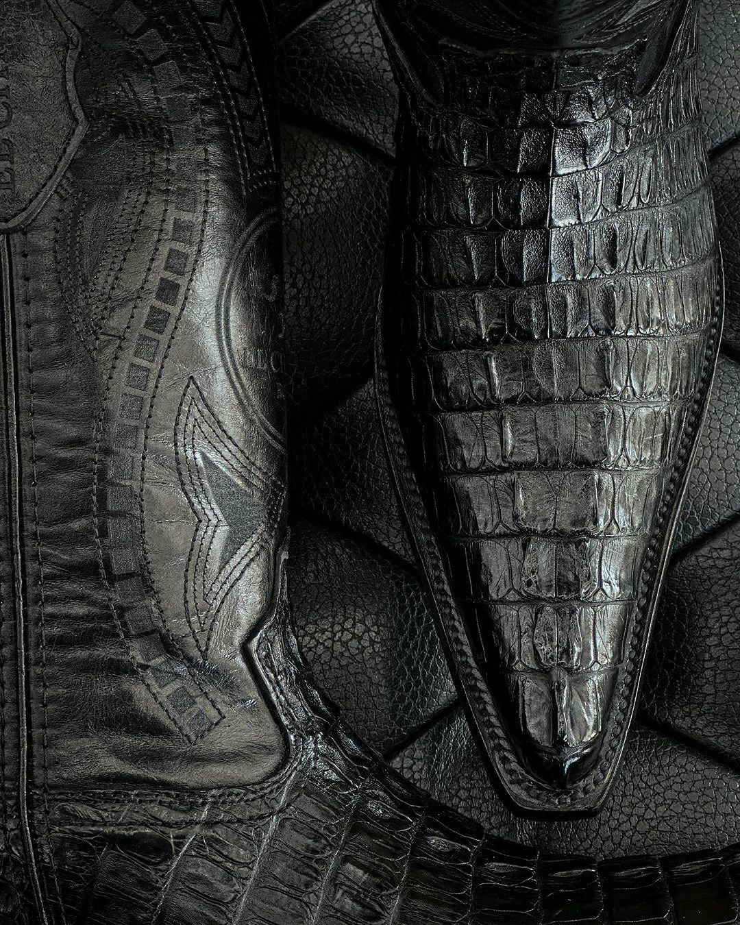 Vintage Totem Crocodile Boots