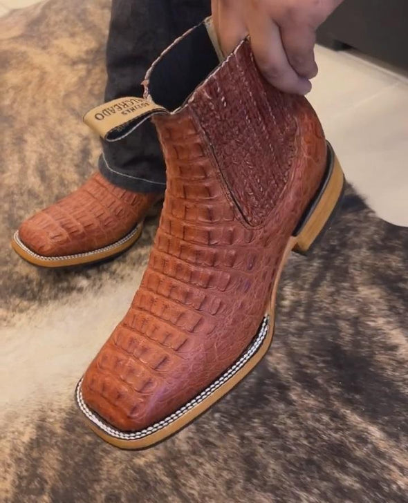 EI Handmade Crocodile Leather Cowboy Boots