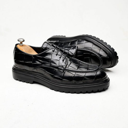 Men's Thick Sole Leather Shoes