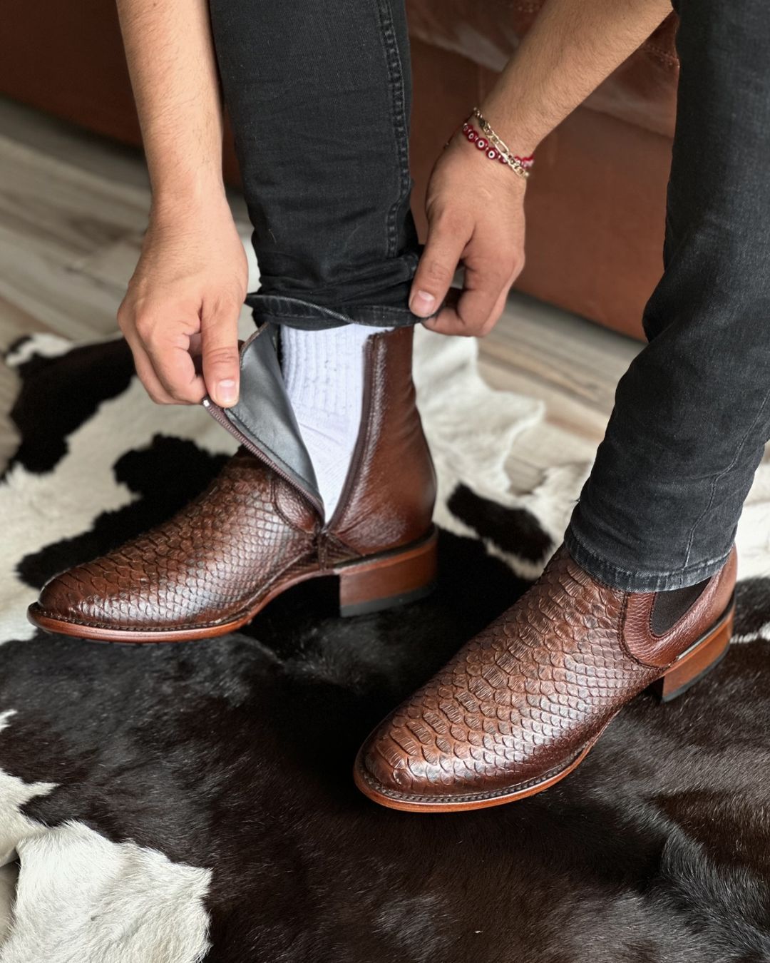 Italian Handmade Python Ankle Boots(Buy 2 Free Shipping✔️)