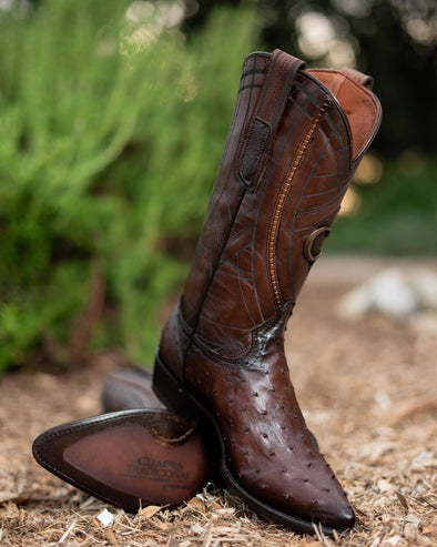 Italian Vintage Feature Pointed Toe Long Leather Boots