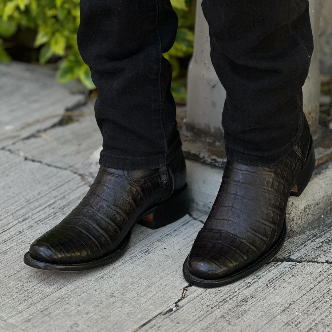 Handmade Crocodile Leather Boots