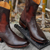 Italian Vintage Carved Deerskin Boots