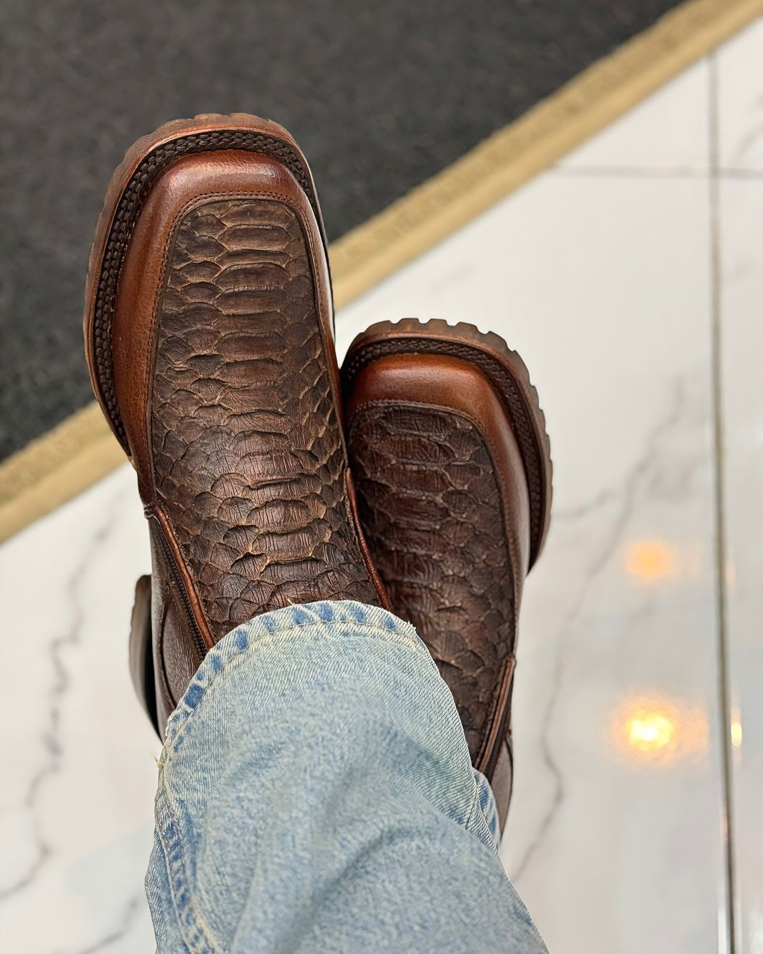 Luxury Handmade Python Boots