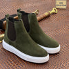 Solid Color Suede Boots