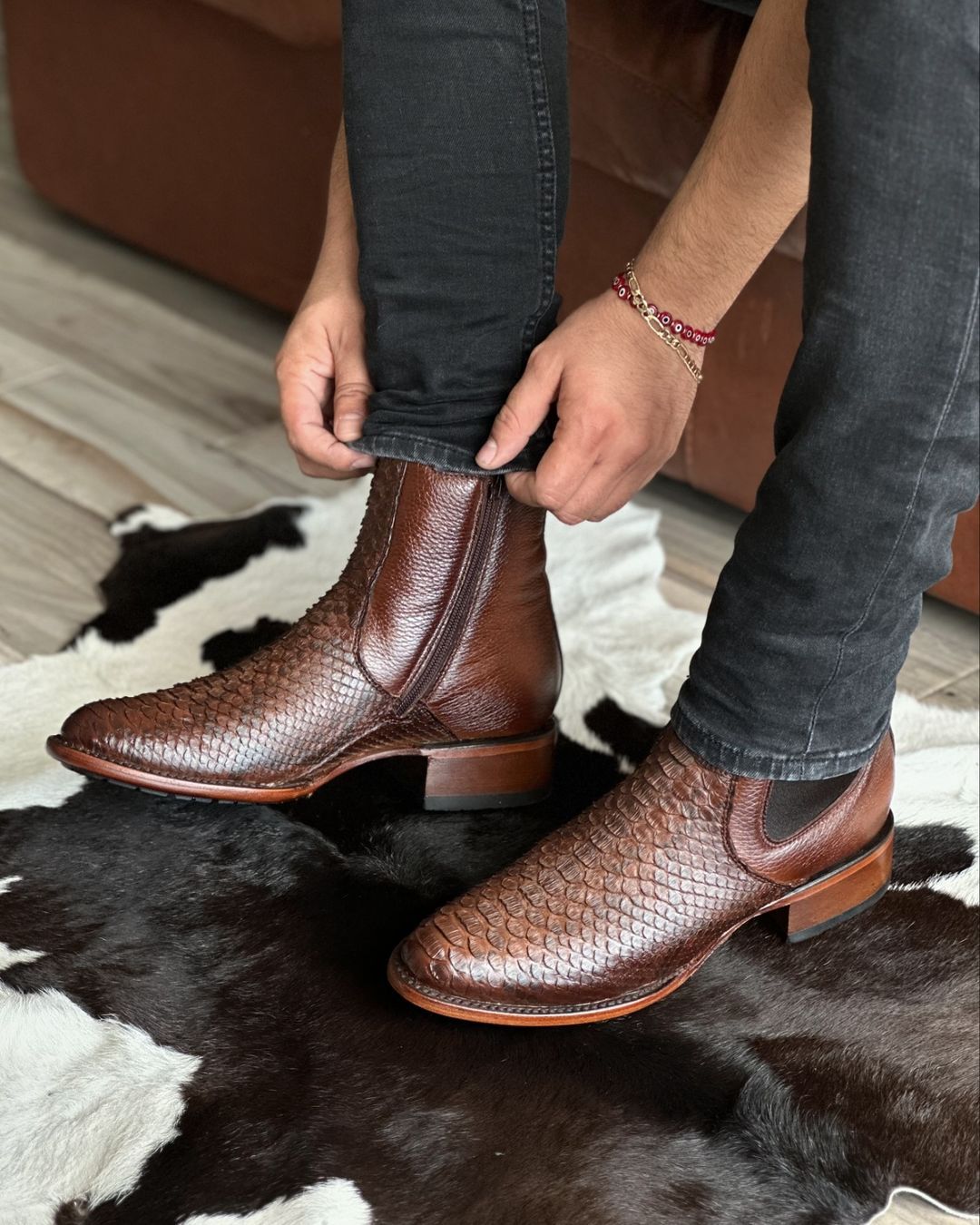 Italian Handmade Python Ankle Boots(Buy 2 Free Shipping✔️)