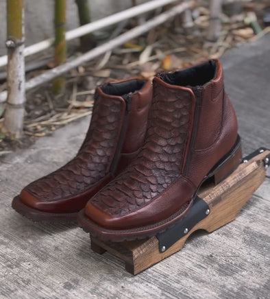 Luxury Handmade Python Boots