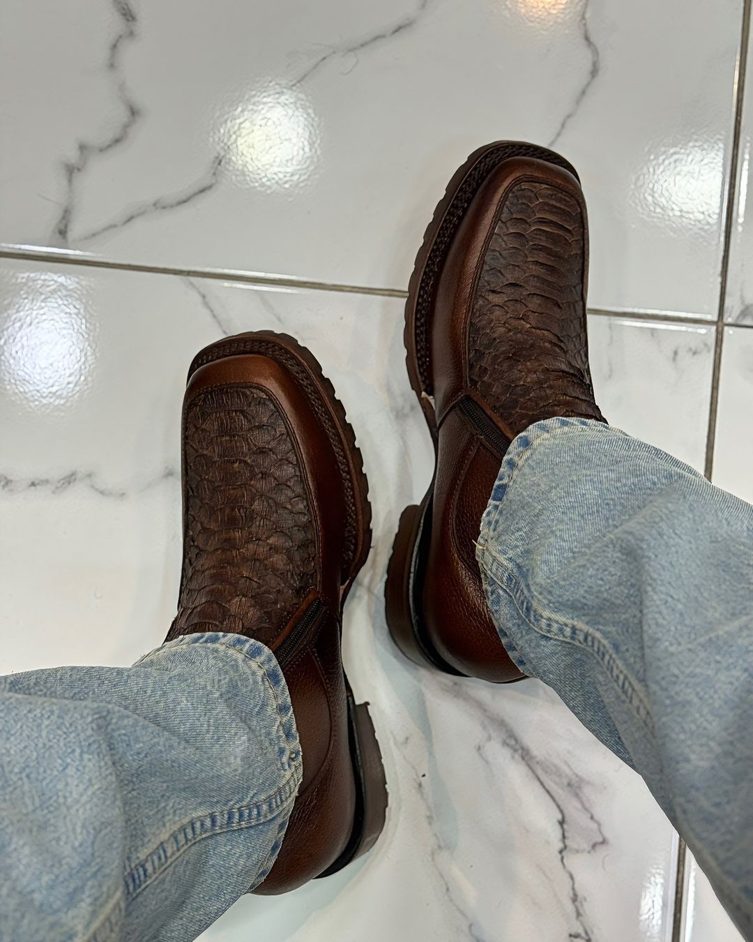 Luxury Handmade Python Boots