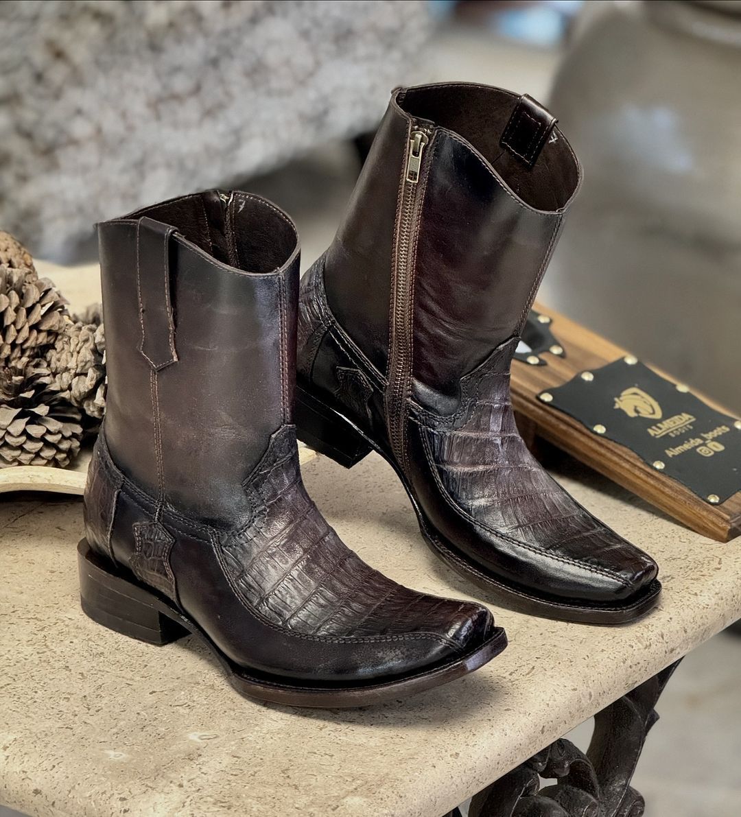 Handmade Crocodile Gala Boots