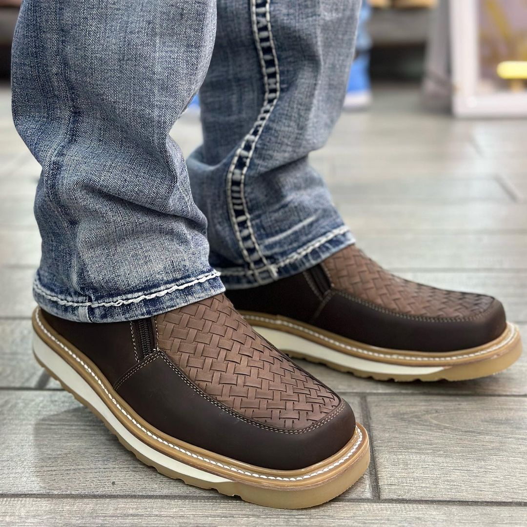 Hand-woven Cowhide Boots