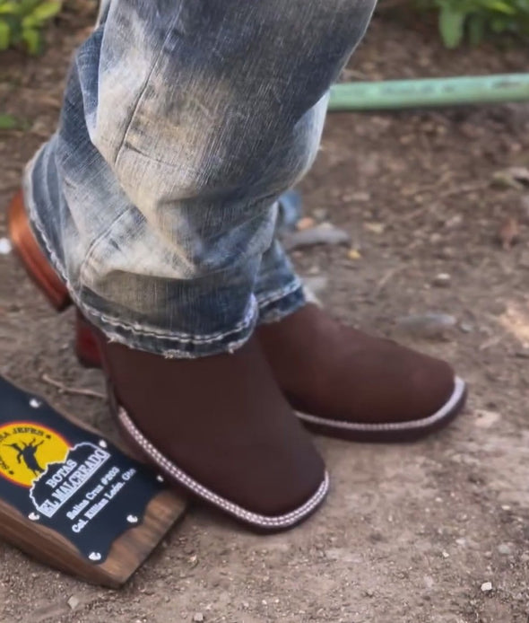 Simple Solid Color Suede Boots