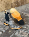 Men's Cow Leather Ankle Boot Petatillo Fabric