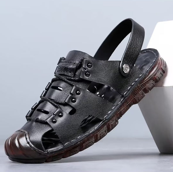 Italian Handmade Cowhide Vintage Sandals