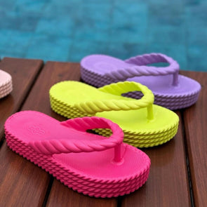 Women's EVA Flip-Flops Outdoor Beach Solid Color Summer Flat