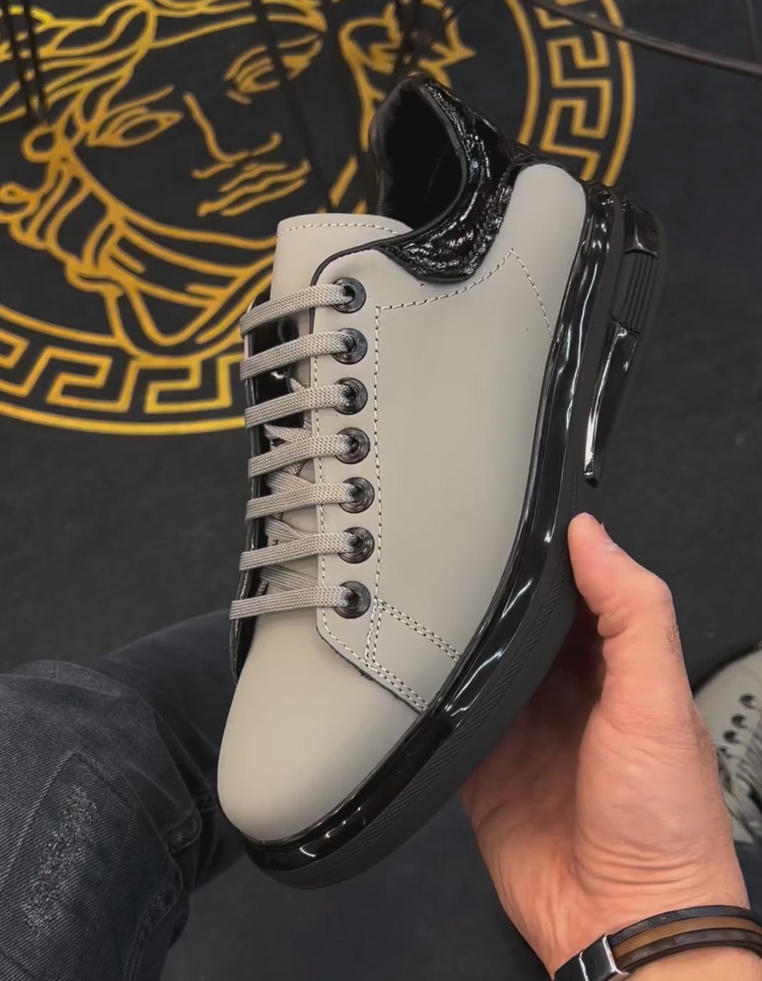 Handmade Solid Color Leather Casual Shoes
