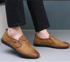 Soft-soled versatile men's casual leather shoes