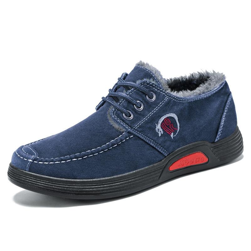 Winter new men's thickened warm padded cotton shoes