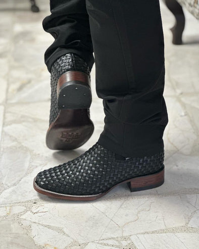 Men's Ostrich Square Toe Boots