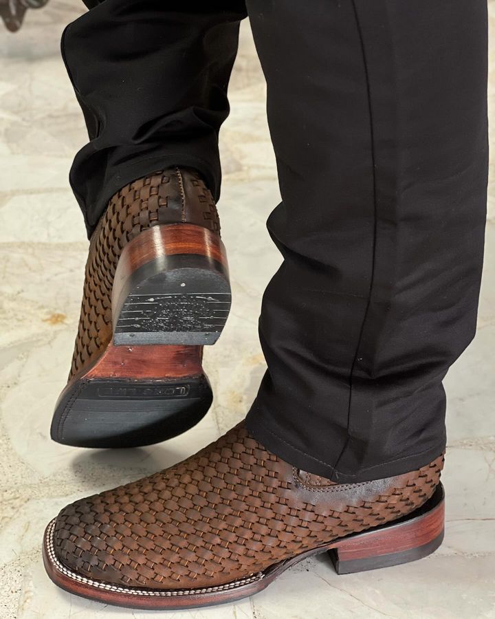 Ostrich Square Toe  Ankle Boots(Buy 2 Free Shipping✔️)