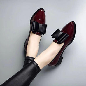 Casual Patent Shiny Leather Pumps