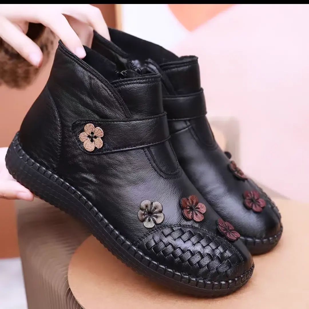 Embroidered Flower Shoes