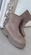 Middle Zipper Thick Sole Warm Boots