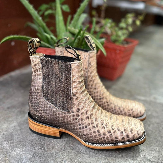 Handmade Crocodile Square Toe Cowboy Boots(Buy 2 Free Shipping✔️)